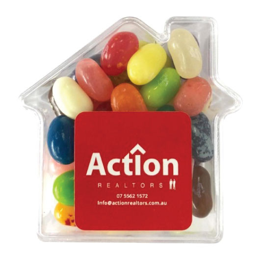 Jelly Beans in Acrylic House
